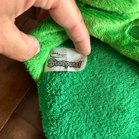 Stompeez Green Crocodile Alligator Plush Slippers Youth Medium - Picture 5 of 6